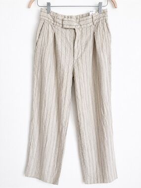 Lightweight Linen-Blend Pinstripe Trousers - W - Worn Once